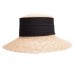 New Casablanca Style  Wide Brim Maize Straw Derby Summer Sun Hat A492  eb-58148658